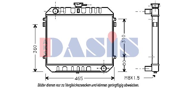 AKS DASIS Radiators, Motora dzesēšanas sistēma 150043N